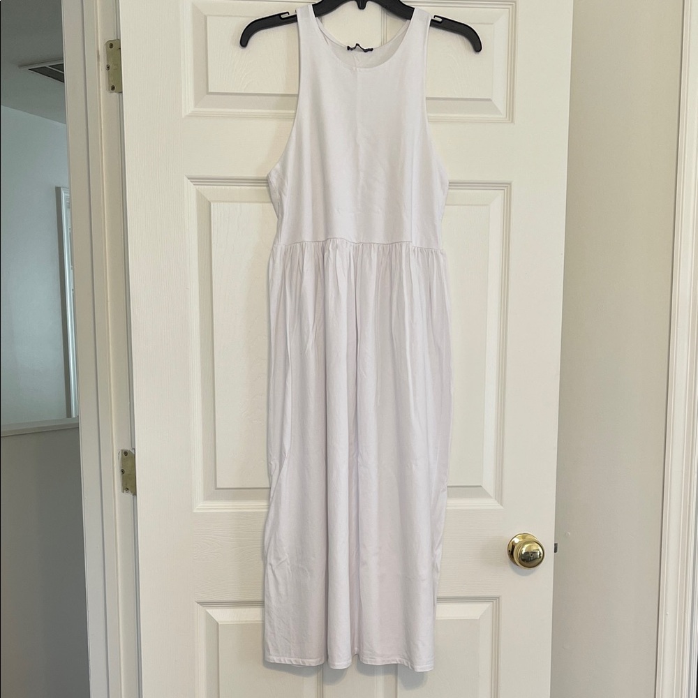 Zara White Midi Dress